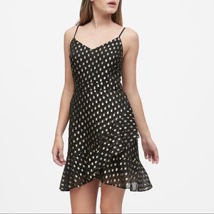 NEW Banana Republic Black and Gold Cocktail Dress